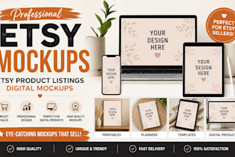 create etsy mockups, etsy product listings digital mockups, digital product