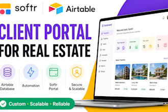 build a softr client portal with airtable automation, airtable database softr