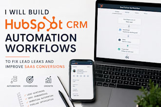 build hubspot CRM automation workflow to fix lead leaks and improve saas convert