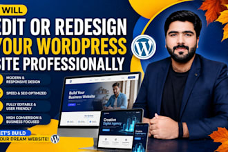 edit or redesign your wordpress site professionally