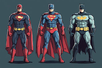 superhero character for comics