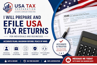 prepare personal and business USA tax returns
