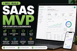 develop your startup mvp or saas product