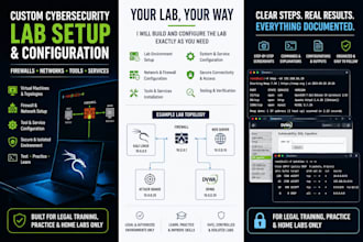 create cybersecurity lab guides with screenshots for training and practice