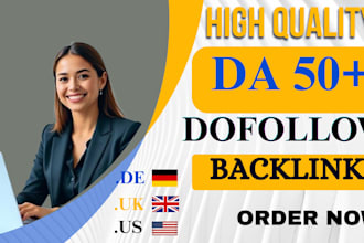 provide high quality UK US and dofollow backlinks service and link building