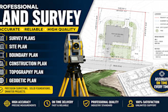 land survey plans site plan boundary construction, topography geodetic plan
