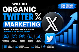 do organic twitter x marketing