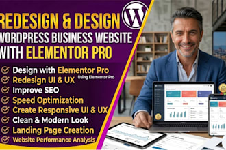 redesign wordpress website, improve SEO, speed optimization and UI UX