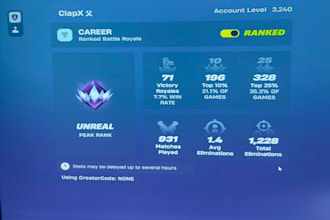 help you in fortnite rank and help improve your gameplay