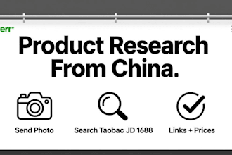 find any product on taobao, jd, goofish or 1688 by photo or description