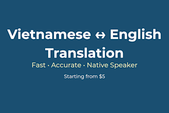 translate vietnamese to english or english to vietnamese accurately
