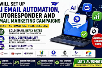 set up ai email automation, autoresponder and email marketing campaigns