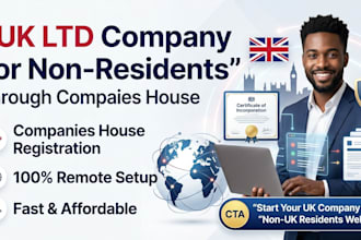 register a UK limited company for nonresidents with companies house