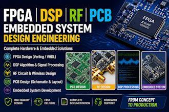 develop fpga, dsp, rf, pcb and embedded system engineering projects