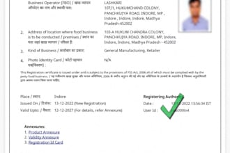 do fssai license registration for your food business