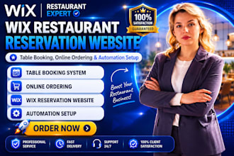 do wix restaurant reservation website table booking  online ordering automation