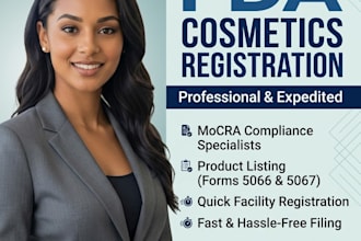 register your cosmetics with fda and mocra for your business