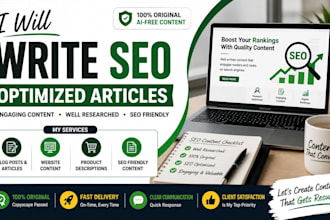 write SEO blog posts and articles