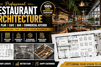 design restaurant floor plan cafe bar and commercial kitchen layout