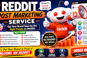 do reddit seo post fr ecommerce business website marketing saas ai app promotion