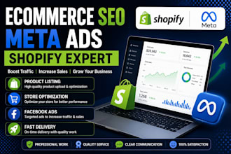do ecommerce SEO, product listing and meta ads management