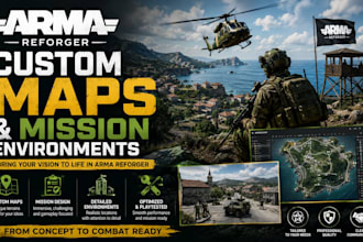 create custom maps and environments for arma reforger and dayz