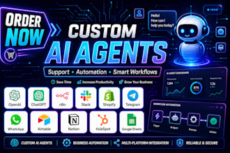 develop smart ai agents for customer service and workflow automation