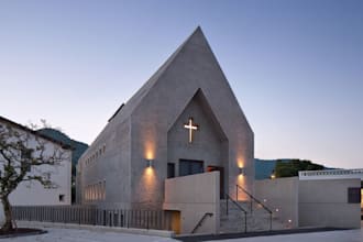 design modern church architecture with photorealistic 3d rendering
