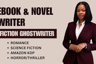 be ebook and novel writer fiction ghostwriter for romance novel, science fiction