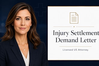 draft a medical injury settlement demand letter as a US attorney