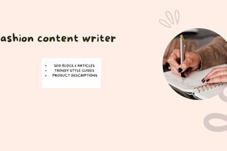 write trendy fashion blogs and style articles
