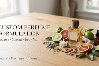 create custom luxury perfume, cologne, and body mist formulas for your brand