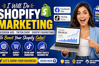 do shopify facebook ads, shopify tiktok shop marketing, to boost shopify sales