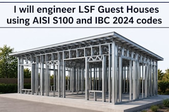 engineer lsf guest houses using aisi s100 and ibc 2024 codes