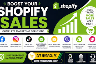 boost shopify sales with shopify marketing and facebook ads