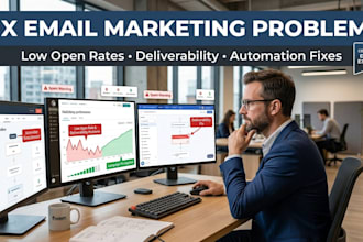 fix email marketing automation issues low open rates CRM problems for business