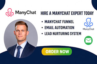 manychat funnel, email automation, lead nurturing system