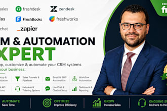setup freshsales freshdesk zendesk gorgias freshbook freshworks freshchat zapier