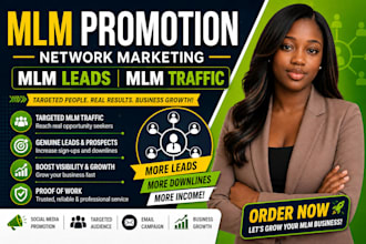 promote your MLM business, network marketing, MLM leads, and MLM traffic