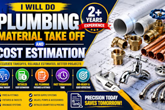 plumbing material take off and cost estimation