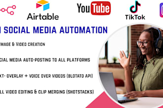 n8n social media automation auto posting with n8n, fal ai, blotato, ocoya