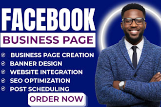 create and setup facebook business page