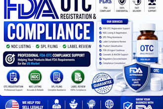 handle fda otc drug registration ndc listing and compliance