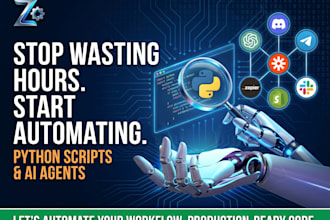 write advanced python automation scripts and ai bots