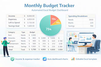 create a custom budget or expense tracker in excel