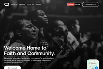 build squarespace church website charity ministry website nonprofit website