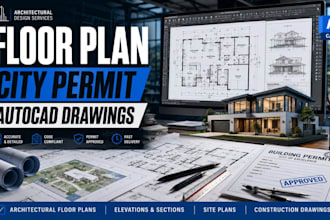 create architectural floor plans and permit drawings for city approval