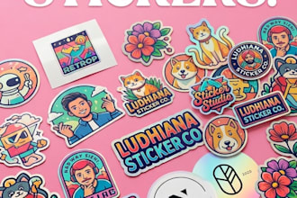 design custom sticker and die cut art for your brand