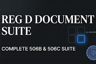 draft your reg d 506c or 506b documents for US based capital raises