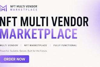 build nft multi vendor marketplace app ecommerce app nft blockchain integration